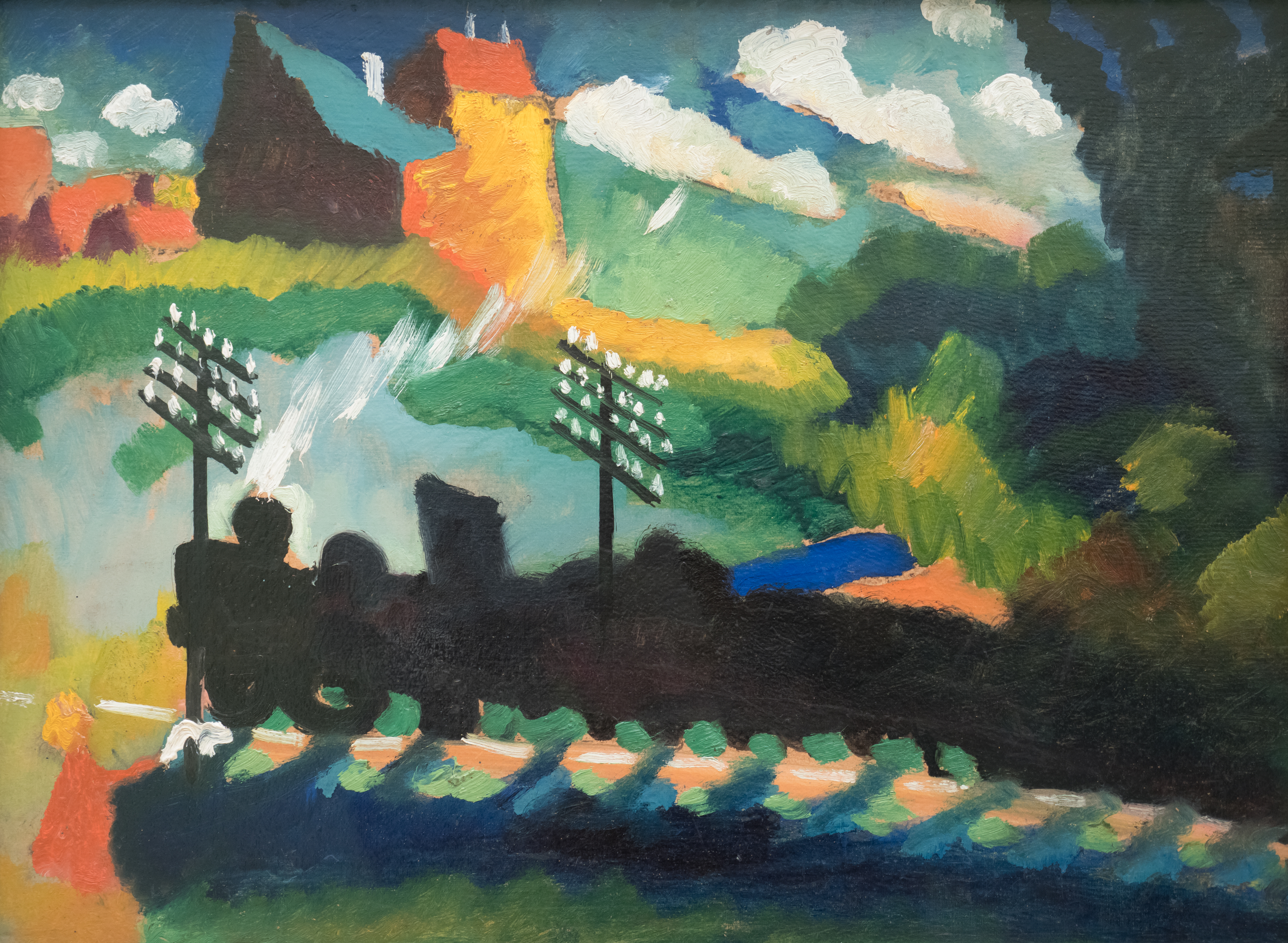 "Railroad at Murnau," Wassily Kandinsky